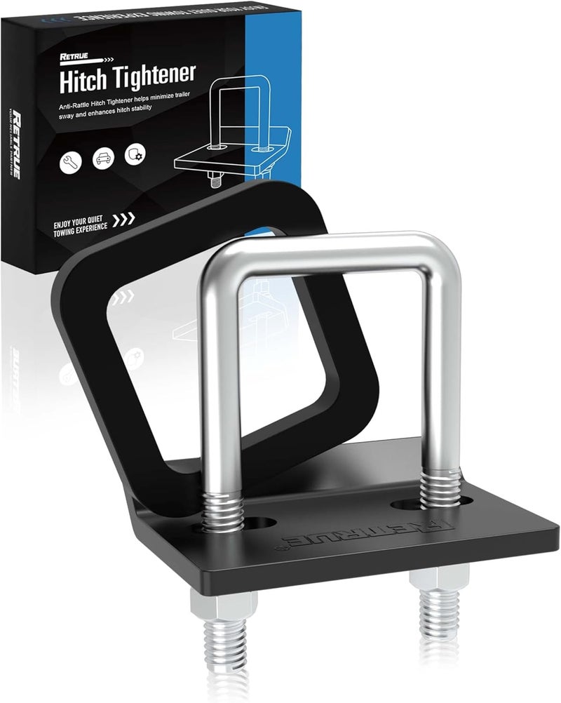 RETRUE Anti Rattle Hitch Tightener Silencer Pad Kit 2" and 1.25", Hitch Stabilizer for Trailer Accessories, Anti Rattle Tightener Reduce Movement on Ball Mount Tray Cargo Carrier Bike Rack - Image 1
